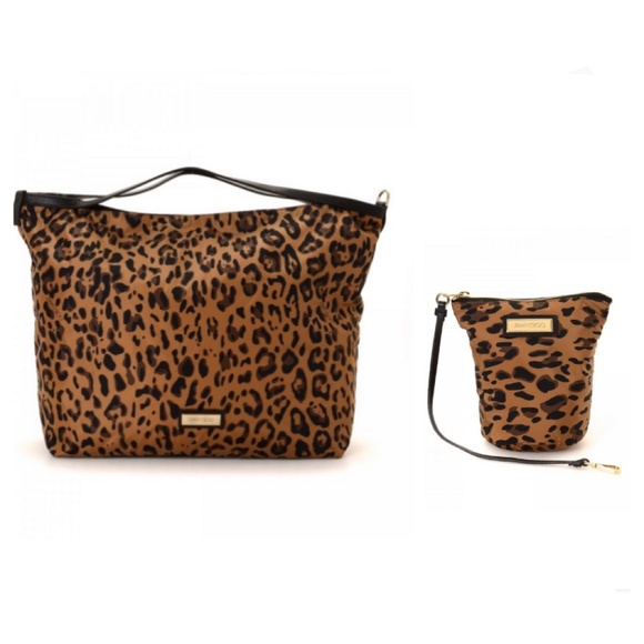 Jimmy Choo Handbags - Jimmy Choo Nylon Leopard Print Tote Jimmy Choo Handbags - Jimmy Choo Nylon Leopard Print Tote